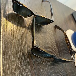 2 pairs of ray bans sunglasses, both polarized